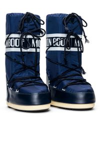Buty zimowe damskie Moon Boot Nylon (14004400-002). Kolor: niebieski. Materiał: nylon. Sezon: zima