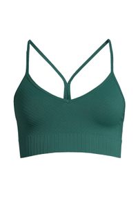 CASALL - Top treningowy damski Casall Seamless Graphical Rib Sports. Kolor: zielony