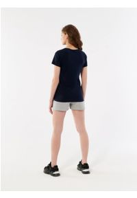 outhorn - Gładki t-shirt damski. Materiał: elastan, bawełna, jersey. Wzór: gładki