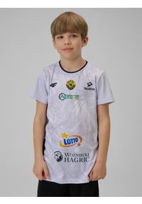 4f - 4F Koszulka meczowa replika domowa z sezonu 2025/26 dziecięca 4F x Sokół & Hagric Mogilno - czarna 98/104. Okazja: do domu. Kolor: czarny. Materiał: materiał. Wzór: nadruk. Sezon: lato #2