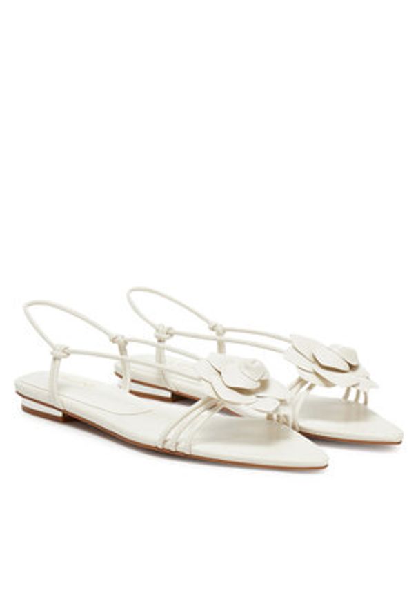 Aldo Sandały Gardenia 13986281 Biały. Kolor: biały. Materiał: skóra