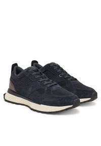 BOSS Sneakersy Jonah 50542119 Granatowy. Kolor: niebieski. Materiał: zamsz, skóra