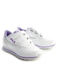 Buty do chodzenia dziecięce Fila Orbit Velcro Low. Kolor: biały, fioletowy, wielokolorowy. Sport: turystyka piesza