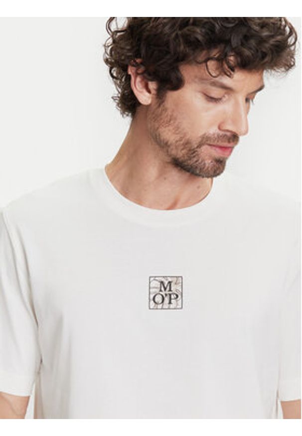 Marc O'Polo T-Shirt 524 2012 51298 Biały Regular Fit. Typ kołnierza: polo. Kolor: biały. Materiał: bawełna