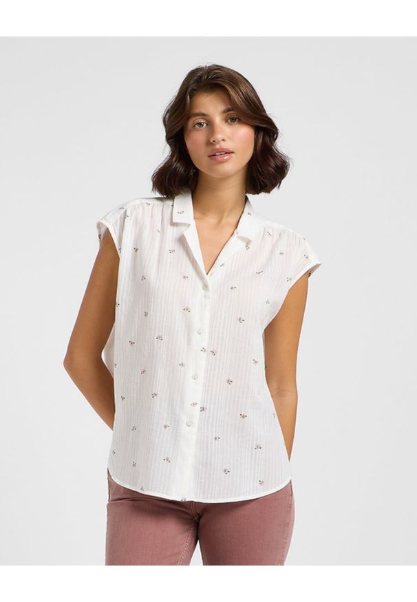 Lee - DAMSKA KOSZULA LEE CAP SLEEVE SHIRT GROVE FLORAL 112363630