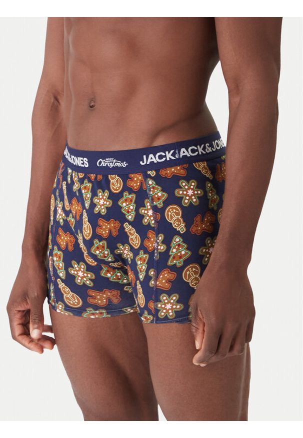Jack & Jones Komplet bokserki i skarpety Gingerbread Giftbox 12285133 Kolorowy. Materiał: bawełna. Wzór: kolorowy