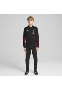 Puma - Młodzieżowe spodnie treningowe AC Milan PUMA Black For All Time Red. Kolor: czerwony, wielokolorowy, czarny