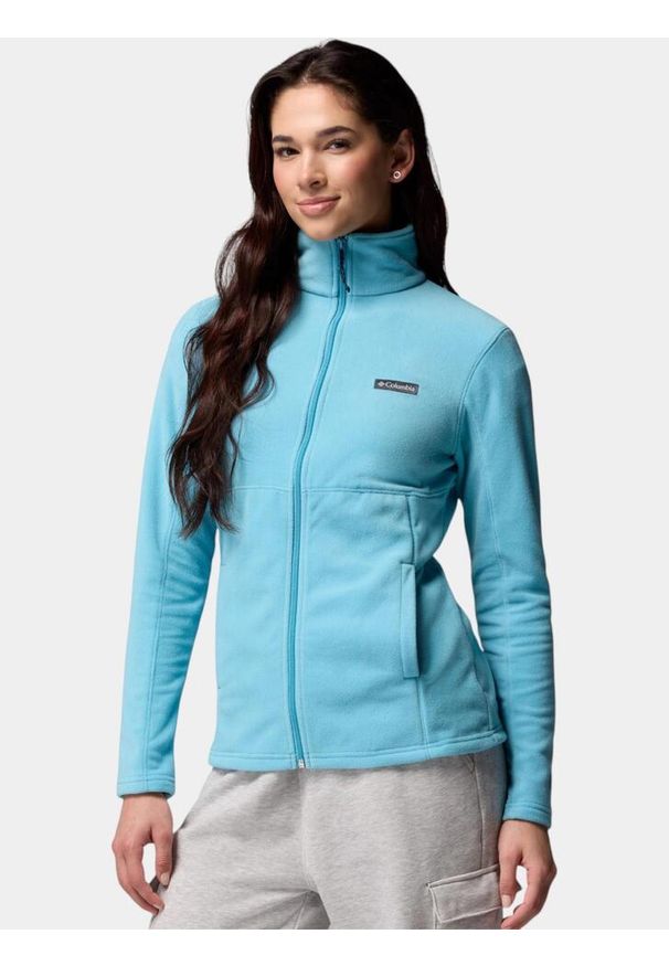 columbia - Sweter Damski Columbia Basin Trail III. Kolor: niebieski. Materiał: polar. Sport: turystyka piesza