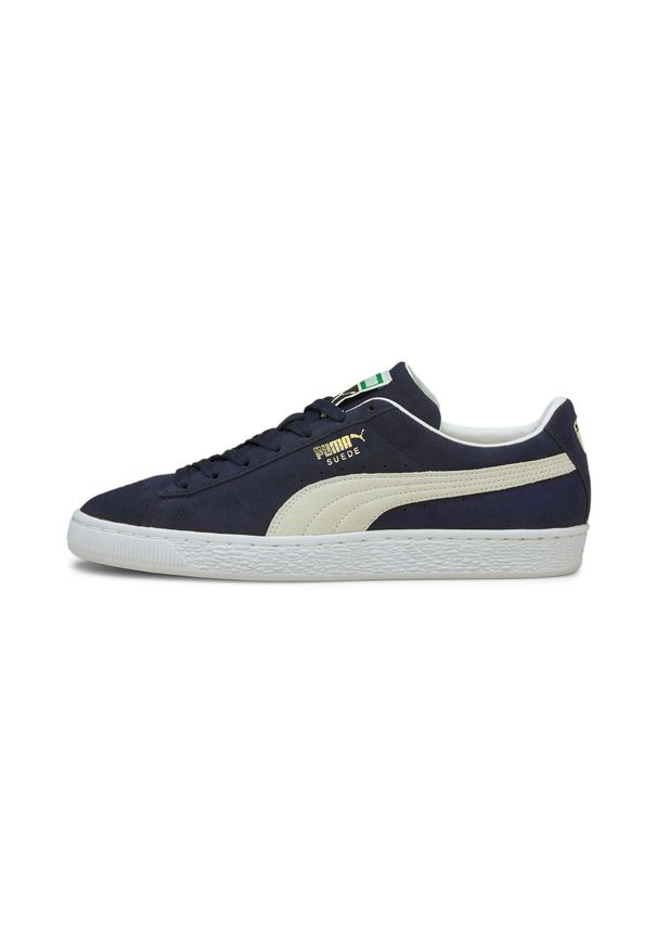 Buty Puma Suede Classic XXI, Mężczyźni. Zapięcie: sznurówki. Kolor: biały, wielokolorowy, niebieski. Materiał: materiał, skóra, zamsz. Szerokość cholewki: normalna. Model: Puma Suede. Sport: turystyka piesza