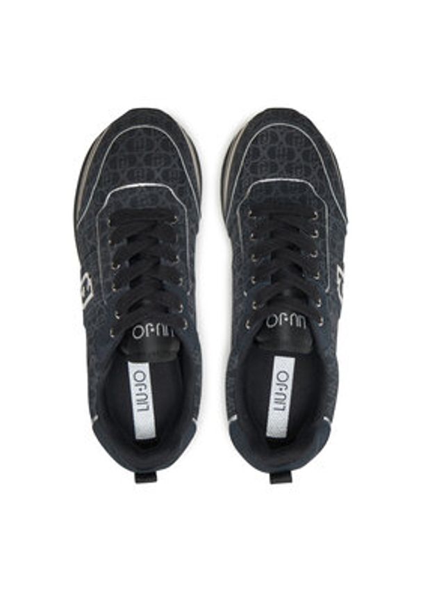 Liu Jo Sneakersy Maxi Wonder 71 BF4003 PX195 Czarny. Kolor: czarny. Materiał: zamsz, skóra