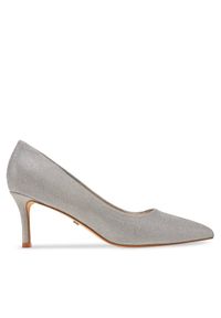 DeeZee Szpilki BK-0807-1 Srebrny. Kolor: srebrny. Materiał: skóra. Obcas: na szpilce