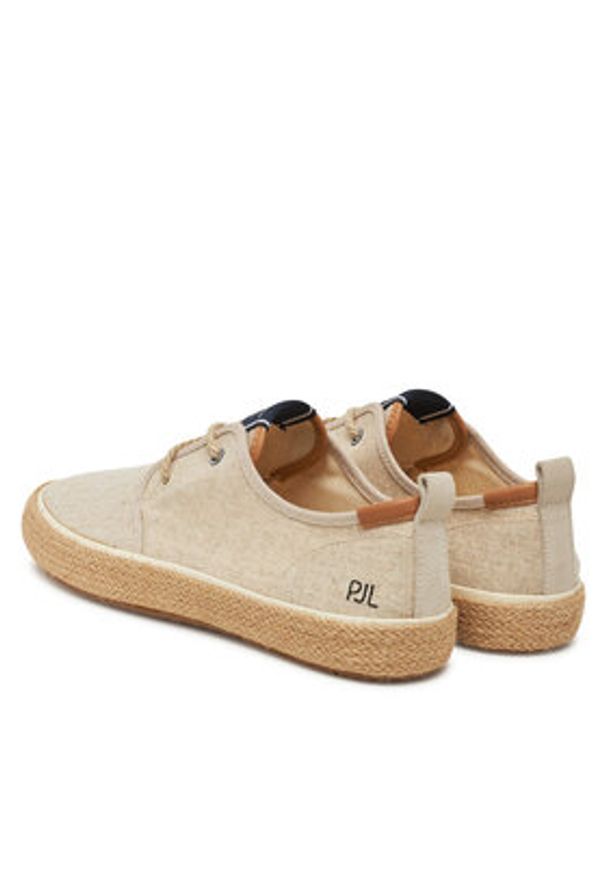 Pepe Jeans Espadryle PMS10330 Écru. Materiał: materiał