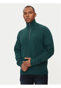 Jack & Jones - Jack&Jones Sweter Ollie 12241817 Zielony Relaxed Fit. Kolor: zielony. Materiał: syntetyk