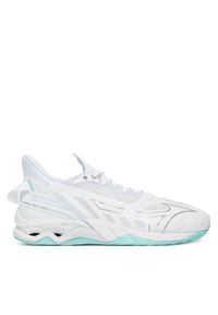 Buty halowe Mizuno. Kolor: biały. Model: Mizuno Wave