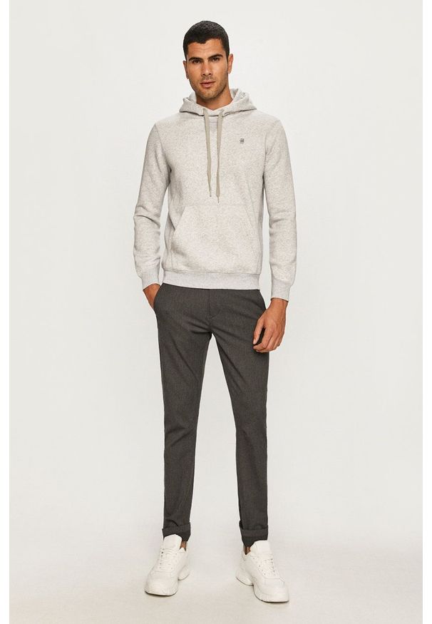 G-Star RAW - G-Star Raw - Spodnie. Kolor: szary. Materiał: tkanina. Wzór: gładki