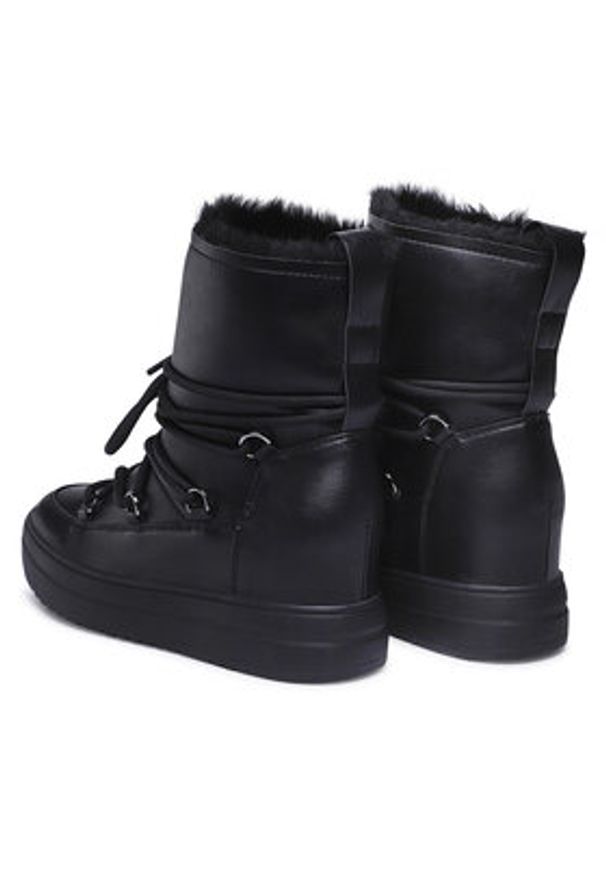 Jenny Fairy Botki WS5829-03 Czarny. Kolor: czarny. Materiał: skóra