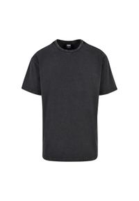 Urban Classics - Męska Koszulka Acid Wash Heavy Oversized T-shirt. Kolor: czarny. Sport: turystyka piesza