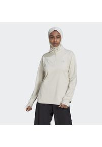 Adidas - Bluza damska adidas Techfit Aeroready. Kolor: szary. Technologia: Techfit (Adidas)