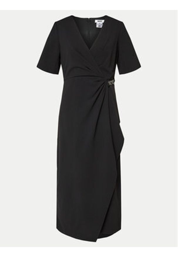 DKNY Sukienka koktajlowa DD4H1B66 Czarny Slim Fit. Kolor: czarny. Materiał: syntetyk. Styl: wizytowy