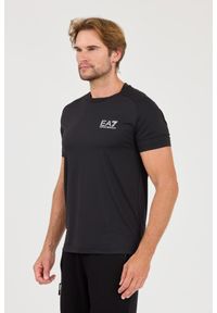 EA7 Emporio Armani - EA7 Czarny t-shirt Ventus 7. Kolor: czarny