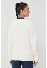 Guess kardigan damski kolor beżowy ciepły. Okazja: na co dzień. Kolor: beżowy. Materiał: dzianina. Styl: casual #4