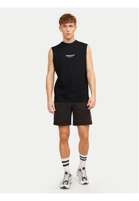 Jack & Jones - Jack&Jones Tank top Vesterbro 12250430 Czarny Oversize. Kolor: czarny. Materiał: bawełna #5