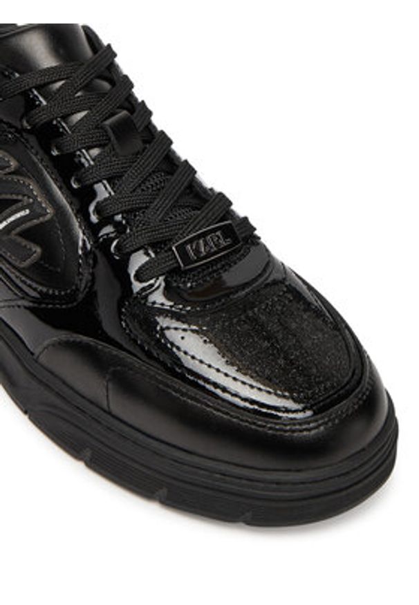 Karl Lagerfeld - KARL LAGERFELD Sneakersy Kourtney KL63025 Czarny. Kolor: czarny. Materiał: skóra