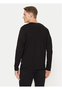 Jack & Jones - Jack&Jones Longsleeve Vesterbro 12266419 Czarny Relaxed Fit. Kolor: czarny. Materiał: bawełna. Długość rękawa: długi rękaw