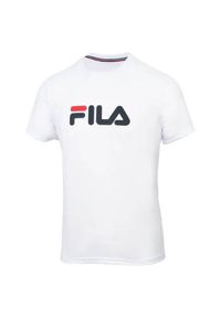 Koszulka sportowa męska Fila Classic Logo Tennis. Kolor: biały. Materiał: poliester. Długość rękawa: krótki rękaw. Długość: krótkie