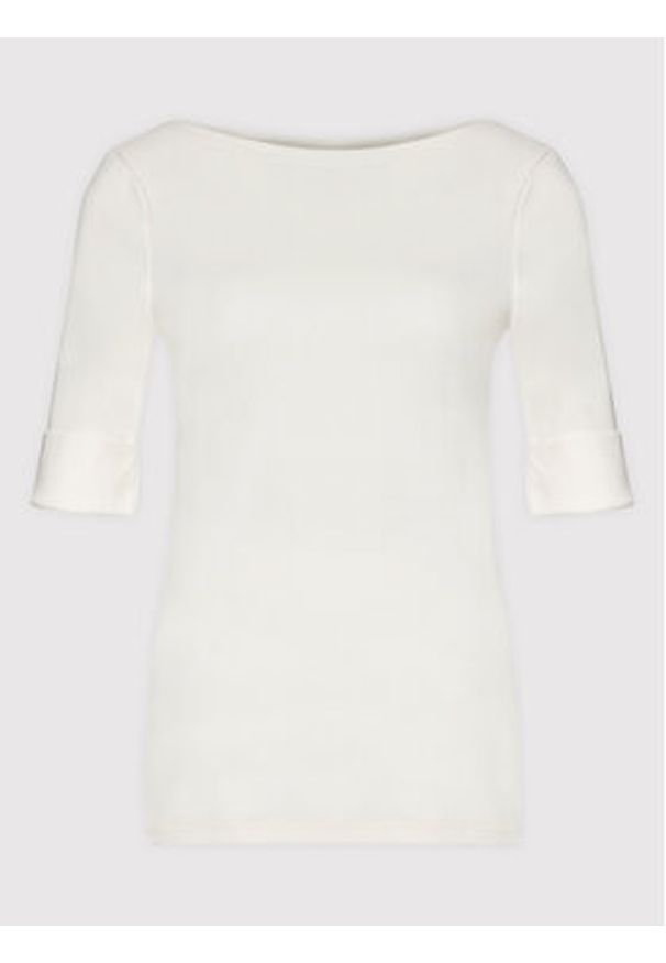 Lauren Ralph Lauren - LAUREN RALPH LAUREN Bluzka 200654963036 Écru Regular Fit. Materiał: bawełna