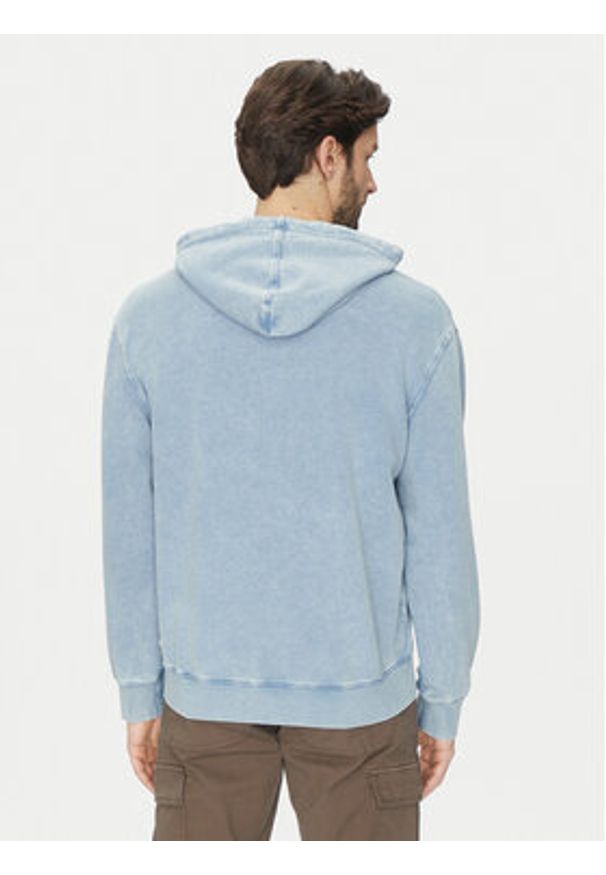 Guess Jeans Bluza M5GQ23 KCTJ1 Błękitny Regular Fit. Kolor: niebieski. Materiał: bawełna