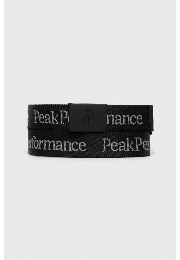Peak Performance pasek kolor czarny. Kolor: czarny