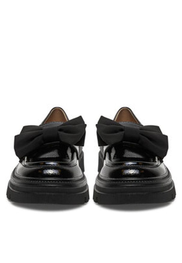 DeeZee Loafersy TYA56-J128 Czarny. Kolor: czarny. Materiał: skóra