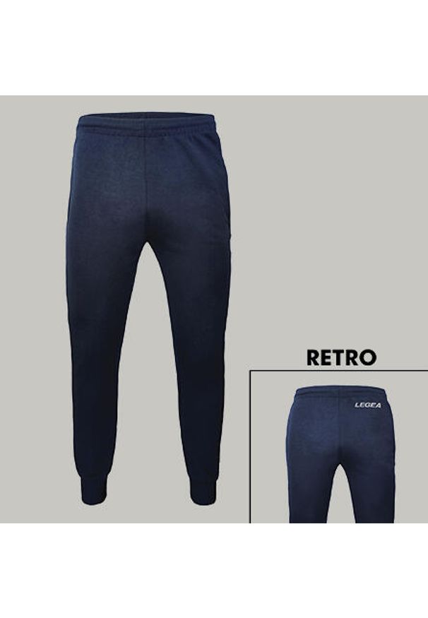 LEGEA - Spodnie sportowe z poliestru MESSICO oversize. Kolor: niebieski. Materiał: poliester. Sport: outdoor, fitness