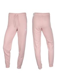 Spodnie Sportowe damskie Nike NSW Club Fleece. Kolor: różowy. Długość: długie
