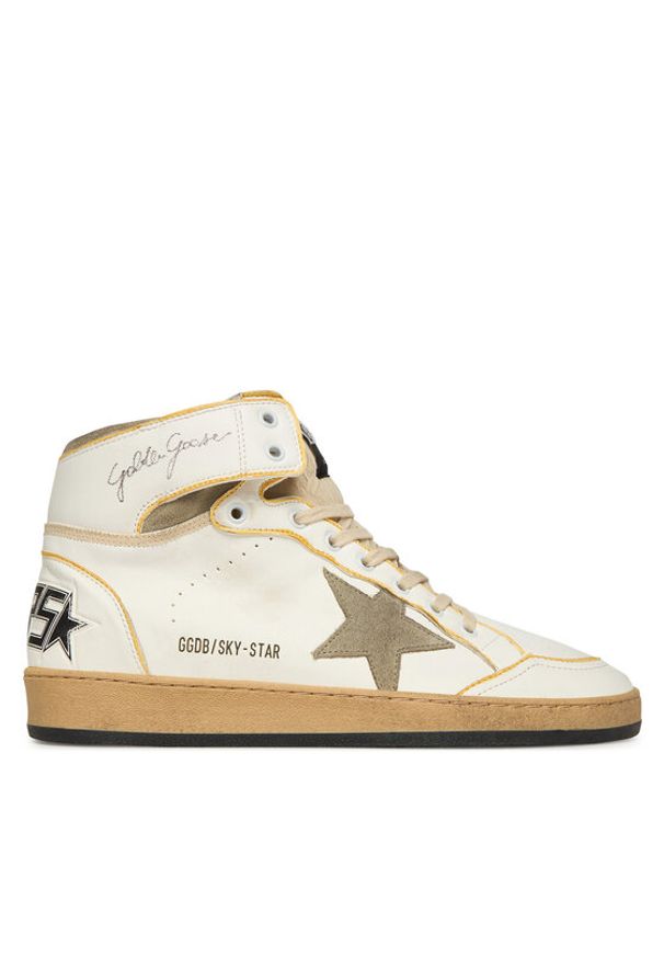 GOLDEN GOOSE - Golden Goose Sneakersy Sky Star GMF00230.F004089.10961 Biały. Kolor: biały. Materiał: skóra