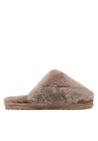 Mou Kapcie Closed Toe Sheepskin Fur Slippper FW161000L Beżowy. Kolor: beżowy. Materiał: skóra