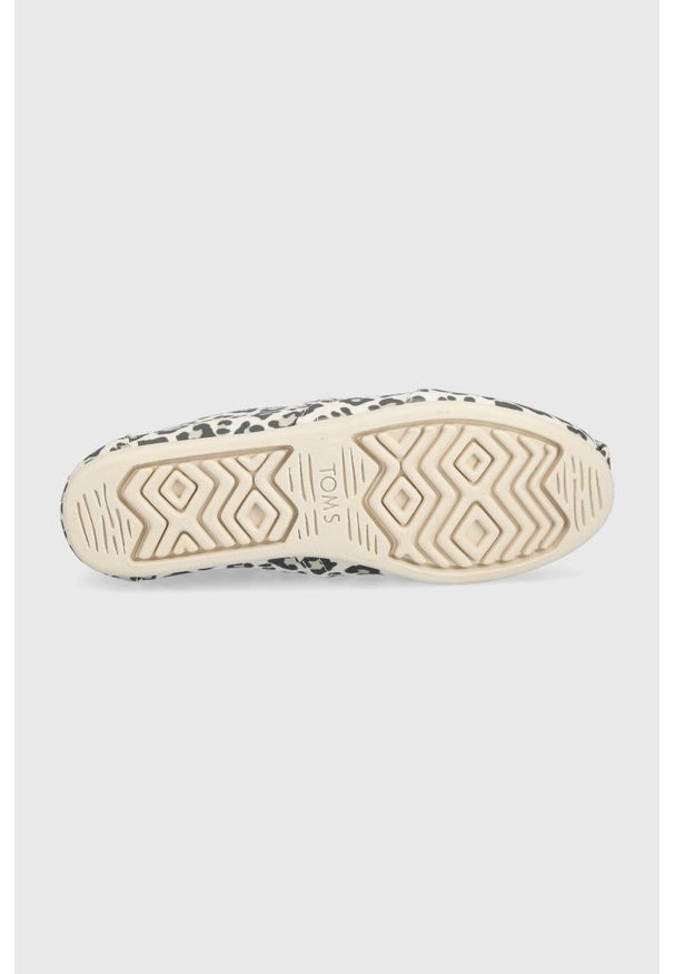 Toms espadryle Alpargata kolor beżowy. Nosek buta: okrągły. Kolor: beżowy. Materiał: guma