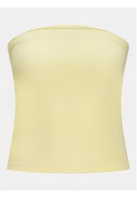 JJXX Top Fiona 12234188 Żółty Slim Fit. Kolor: żółty. Materiał: bawełna #11