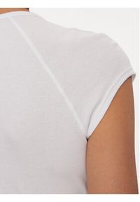 Patrizia Pepe Bluzka 8I0153/J167-W146 Biały Slim Fit. Kolor: biały. Materiał: bawełna #4