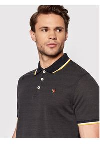 Jack&Jones PREMIUM Polo Win 12169064 Czarny Regular Fit. Typ kołnierza: polo. Kolor: czarny. Materiał: bawełna, syntetyk #4