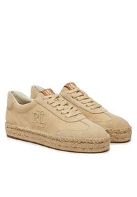 Lauren Ralph Lauren - LAUREN RALPH LAUREN Espadryle Luize 802959231003 Beżowy. Kolor: beżowy. Materiał: skóra, zamsz #3