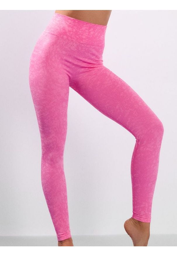 Sinsay - Legginsy sportowe - różowy. Kolor: różowy. Styl: sportowy
