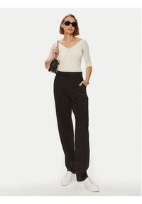 Weekend Max Mara Sweter Oceano 2425366031 Écru Slim Fit. Materiał: syntetyk #4