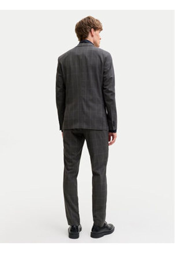 Jack & Jones Garnitur Franco 12183530 Szary Super Slim Fit. Kolor: szary. Materiał: syntetyk