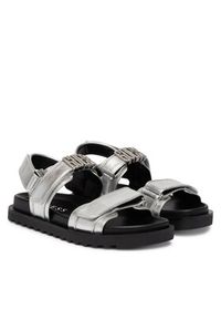 Guess Sandały FLJFBL LEL03 Srebrny. Kolor: srebrny. Materiał: skóra #4