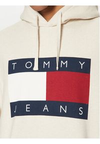 Tommy Jeans Bluza Flag DM0DM21174 Beżowy Regular Fit. Kolor: beżowy. Materiał: bawełna