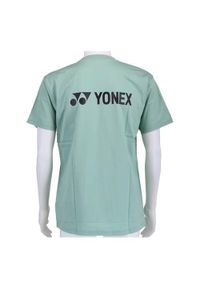 YONEX - Koszulka sportowa męska Yonex Percept. Kolor: zielony. Materiał: bawełna. Długość rękawa: krótki rękaw. Długość: krótkie