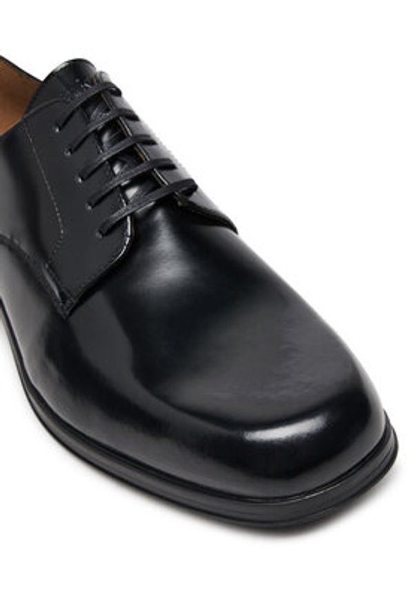 Calvin Klein Półbuty HM0HM01831 Czarny. Kolor: czarny. Materiał: lakier, skóra