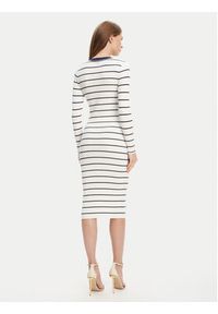 Guess Sukienka dzianinowa W5YK98 Z2YK2 Biały Slim Fit. Kolor: biały. Materiał: wiskoza